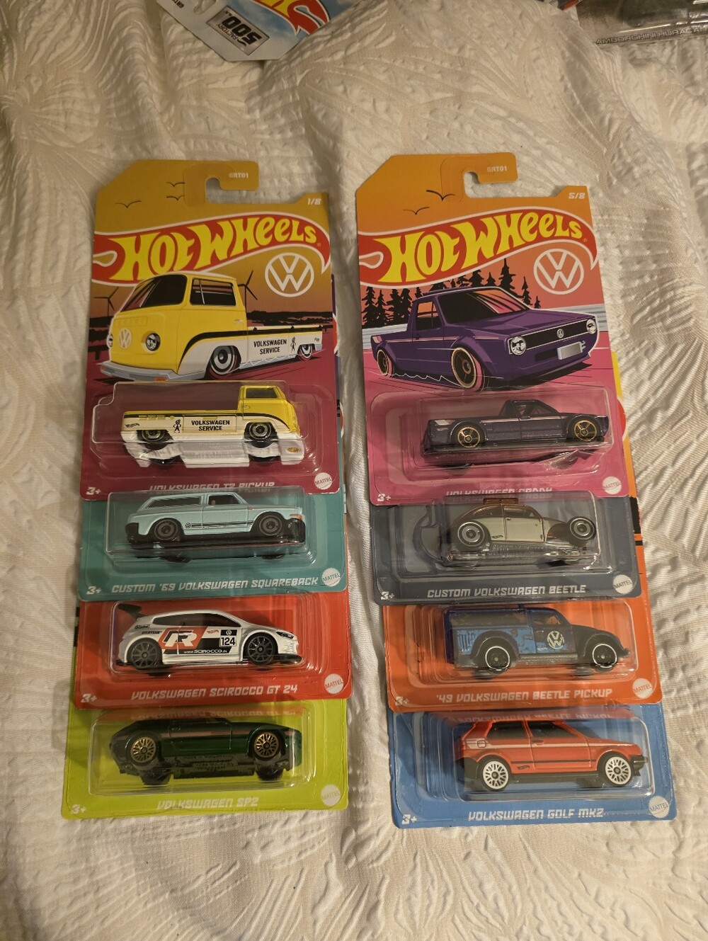 Hot Wheels Volkswagen - Walmart Exclusive - 8 Cars. Complete Set